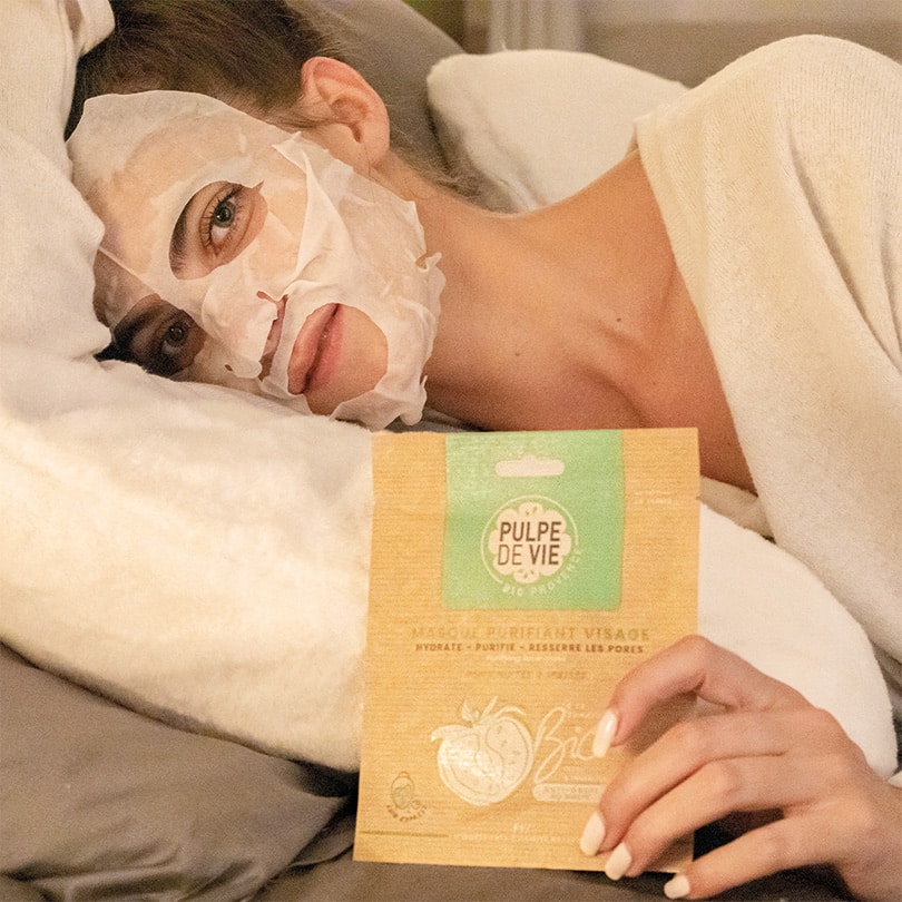 Masque Visage Vegan Enfant et Adulte en tissu Renard Imprimé