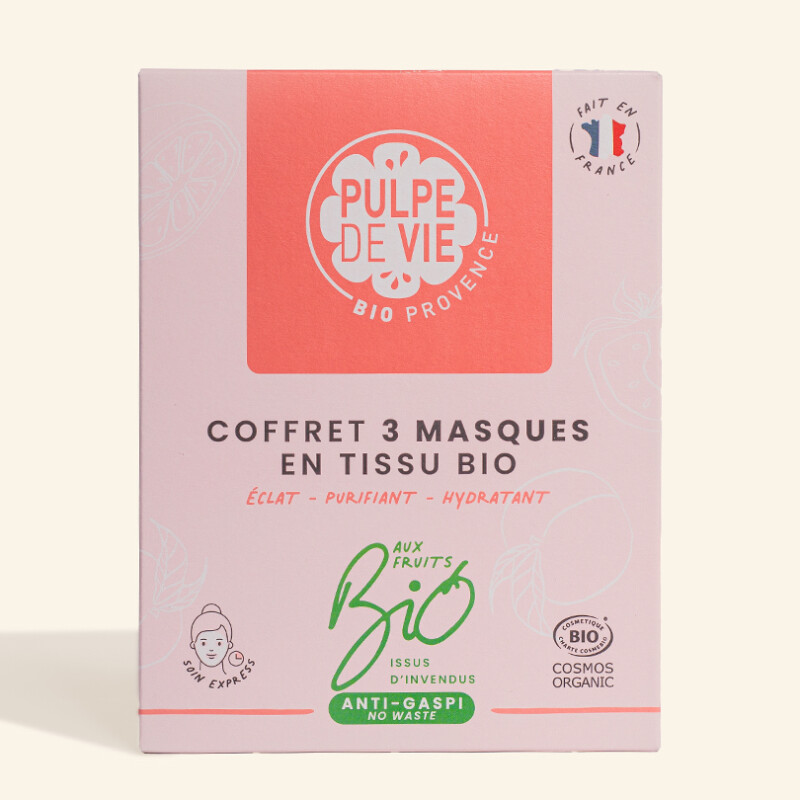 coffret de 3 masques en tissu