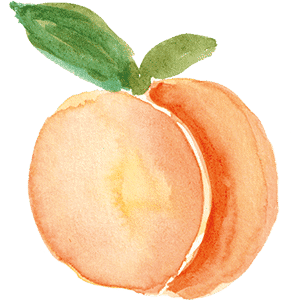 Organic white peach