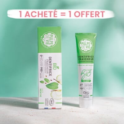 dentifrice fraîcheur bio 1 acheté 1 offert