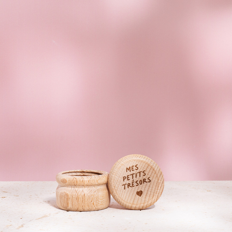 Boîte dents de lait - En bois - Cadeau pour enfants