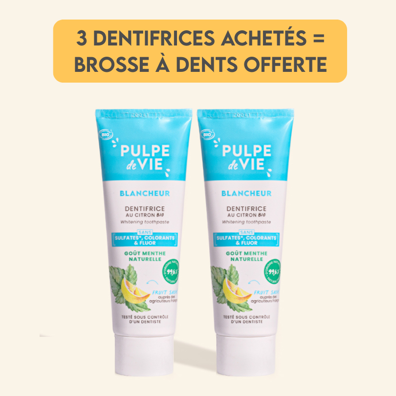 Lot de 2 Dentifrices blancheur
