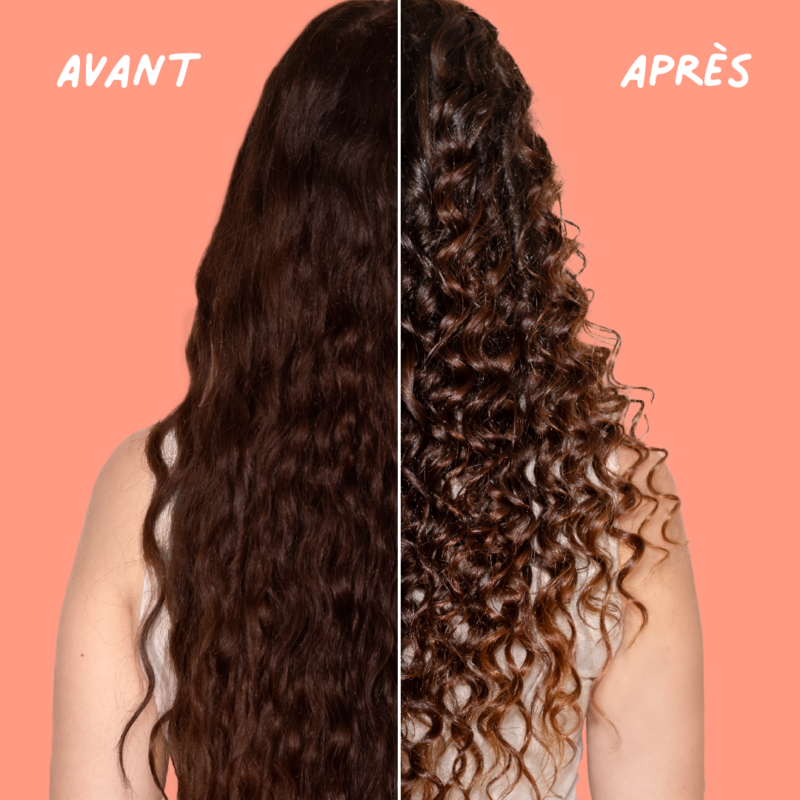 avant après routine cheveux sec