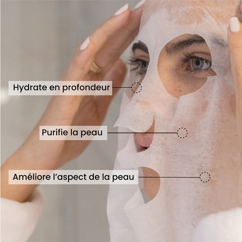 Bien faits masque en tissu anti-imperfection