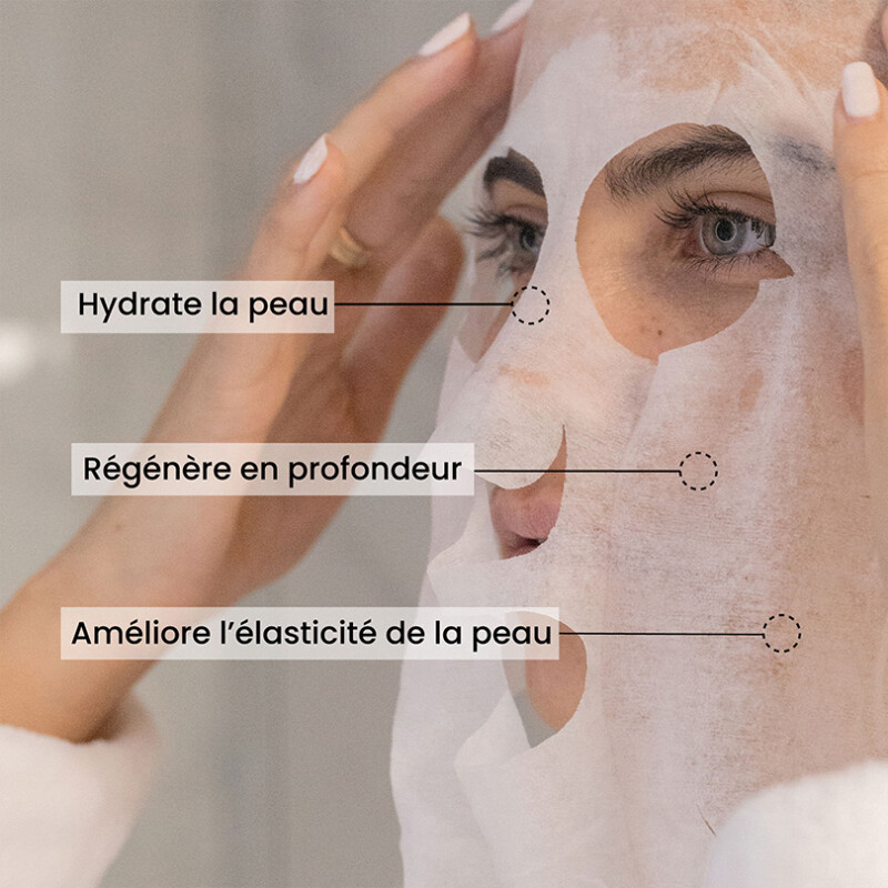 Bien faits masque en tissu hydratant