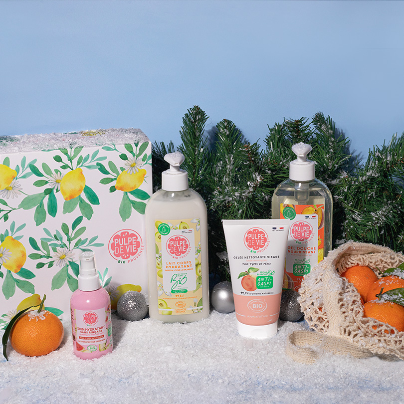 Le coffret cadeau corps à l'huile de coco bio édition Noël